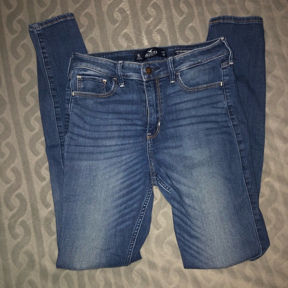 Lot of 7 pairs of both high waisted and mid rise jeans - Picture 5 of 7